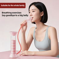 Mancuerna para Respiración Abdominal, Entrenamiento Pulmonar, Ejercicios de Core, Mejora de la Resistencia, Equipo de Fitness