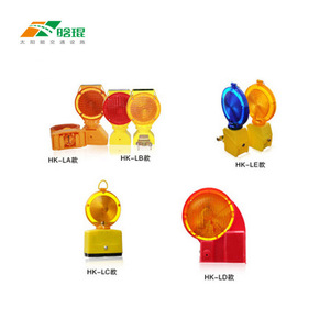 Feux de signalisation solaires pour barrières routières, clignotants LED, montage au sol, IP65, matériau plastique - Product Image 4