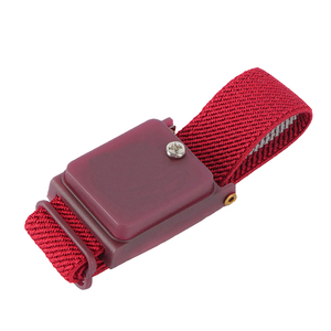 Testeur de dragonne <span class=keywords><strong>ESD</strong></span> antistatique bleu PVC PU et matériau métallique Bracelet de sangle conducteur coloré - Product Image 5