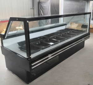 Vitrine réfrigérée pour charcuterie avec porte en <span class=keywords><strong>verre</strong></span>, réfrigérateur avec plateau - Product Image 2