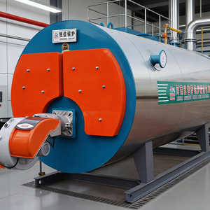 Chaudière à eau chaude au gaz et au mazout de 0,7 MW, 1,4 MW, 2,8 MW - Utilisée pour <span class=keywords><strong>le</strong></span> chauffage et l'alimentation en eau chaude sanitaire dans les usines et les hôtels - Product Image 2