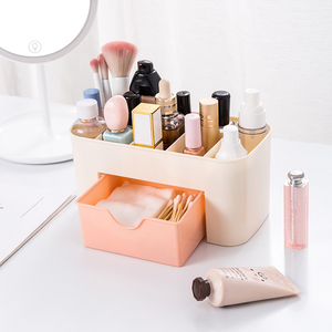 Petite boîte de rangement cosmétique moderne en plastique avec plusieurs compartiments, en PP, pour maquillage, salle de bain, armoire, <span class=keywords><strong>bijoux</strong></span> - Product Image 2