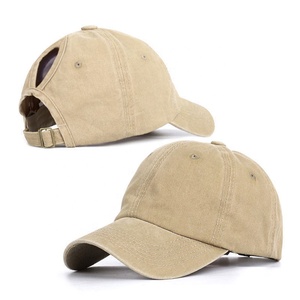 Phụ Nữ Của Cổ Điển Đau Khổ Rửa Sạch Cha Hat Có Thể Điề<span class=keywords><strong>u</strong></span> Chỉnh Bun Cao Golf Thể Thao <span class=keywords><strong>Cap</strong></span> Bán Buôn Bông Ponyback Đ<span class=keywords><strong>u</strong></span>ôi Ngựa Mũ Bóng Chày - Product Image 3