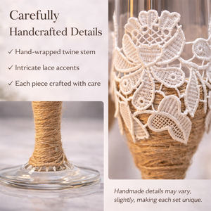 Juego <span class=keywords><strong>de</strong></span> Copas <span class=keywords><strong>de</strong></span> Vino para Novios, Copas Altas para Champán y Vino Tinto, Copas <span class=keywords><strong>de</strong></span> Brindis <span class=keywords><strong>de</strong></span> 7 oz, Juego <span class=keywords><strong>de</strong></span> Regalo para Parejas <span class=keywords><strong>de</strong></span> Boda - Product Image 4