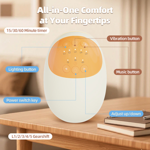 Dondolo Automatico Ricaricabile USB per Passeggino, Audio Bluetooth, Vibrazione Regolabile, Luce LED, Strumento Rilassante a Mani Libere - Product Image 4