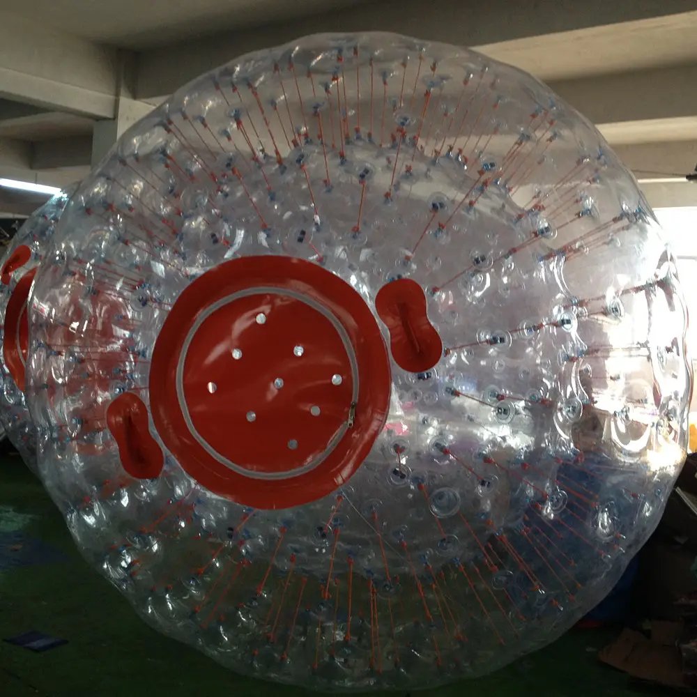 PVC TPU Air Dalam Inflatable Hydro Zorb Bola Menyenangkan Lucu Bermain Grme Satu Pintu Masuk Inflatable Zorb Bola