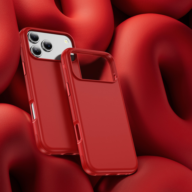 New IP 17/Pro/Air/Pro Max Phone Case PC+TPU+Metal Buttons+Skin-Feel Coating Raised Camera Protection Independent Buttons JL10