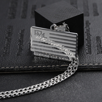 Collier avec pendentif personnalisé en acier inoxydable, gravure de logo, breloque, cadeau, bijoux de mode