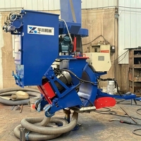 Équipement de sablage de type chariot à grande capacité pour pièces de fonderie