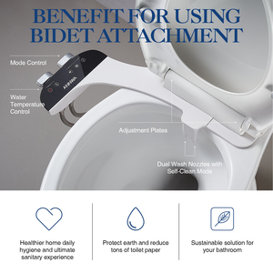 Pulvérisateur de bidet sans électricité pour toilettes, eau chaude et froide, double buse rétractable pour lavage - Product Image 6