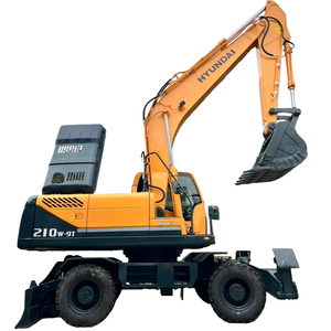 Excavatrice sur roues Hyundai210W-9T d'occasion, poids opérationnel 21 tonnes, bon état de fonctionnement, matériel de construction d'occasion Hyundai210W-9T - Product Image 1