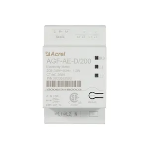 Acrel AGF-AE-D/200 Single Phase Three Wires Energy Meter Multi Functional Din-rail Digital Power Meter with RS485 Communication
