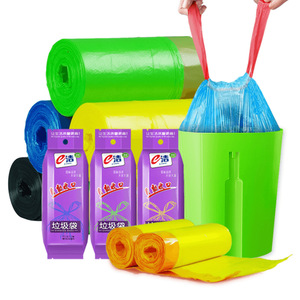 Eclean Garbage Bags Automatic Drawstring Thickened Disposable Plastic Household Kitchen Heavy Duty L Size - Product Image 4