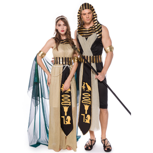 Venta caliente Casual faraón <span class=keywords><strong>egipcio</strong></span> y Cleopatra mono disfraces de Halloween para hombres y mujeres TV película carnaval trajes - Product Image 4