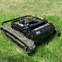 Livraison Gratuite Tondeuse à Gazon à Chenilles RC Homologuée CE EPA avec Moteur Essence Puissant pour la Coupe de l'Herbe