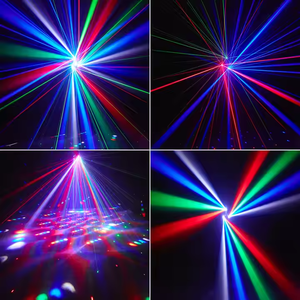Nueva Luz Móvil de Cabeza <span class=keywords><strong>AMG</strong></span> de 30W, 3 Brazos, DMX512/Activación por Sonido, 4 en 1, Bola Mágica, Efectos de Luz Beam/Strobe/Láser, LED RGBW, 2 Años de Garantía - Product Image 4