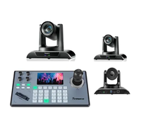 Sistema de Conferencia Tenveo VHD20H+KB200Pro, Cámara de Video de 2.38MP 1080p 60fps y Controlador de Joystick 4D para Cámara PTZ