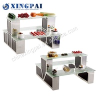 XINGPAI — plateau présentoir de buffet en acrylique, équipement de restauration, support de gâteaux multi-niveaux, pour les hôtels