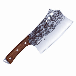 Cuchillo para cortar huesos Longquan, cuchillo de cocina tradicional hecho a mano, forjado y martillado, ultra rápido y afilado para cortar carne. - Product Image 5