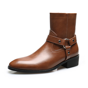 Automne hiver Chelsea <span class=keywords><strong>bottes</strong></span> femmes chaussures plate-forme <span class=keywords><strong>Beige</strong></span> bottines courtes grosses Punk bottines - Product Image 1