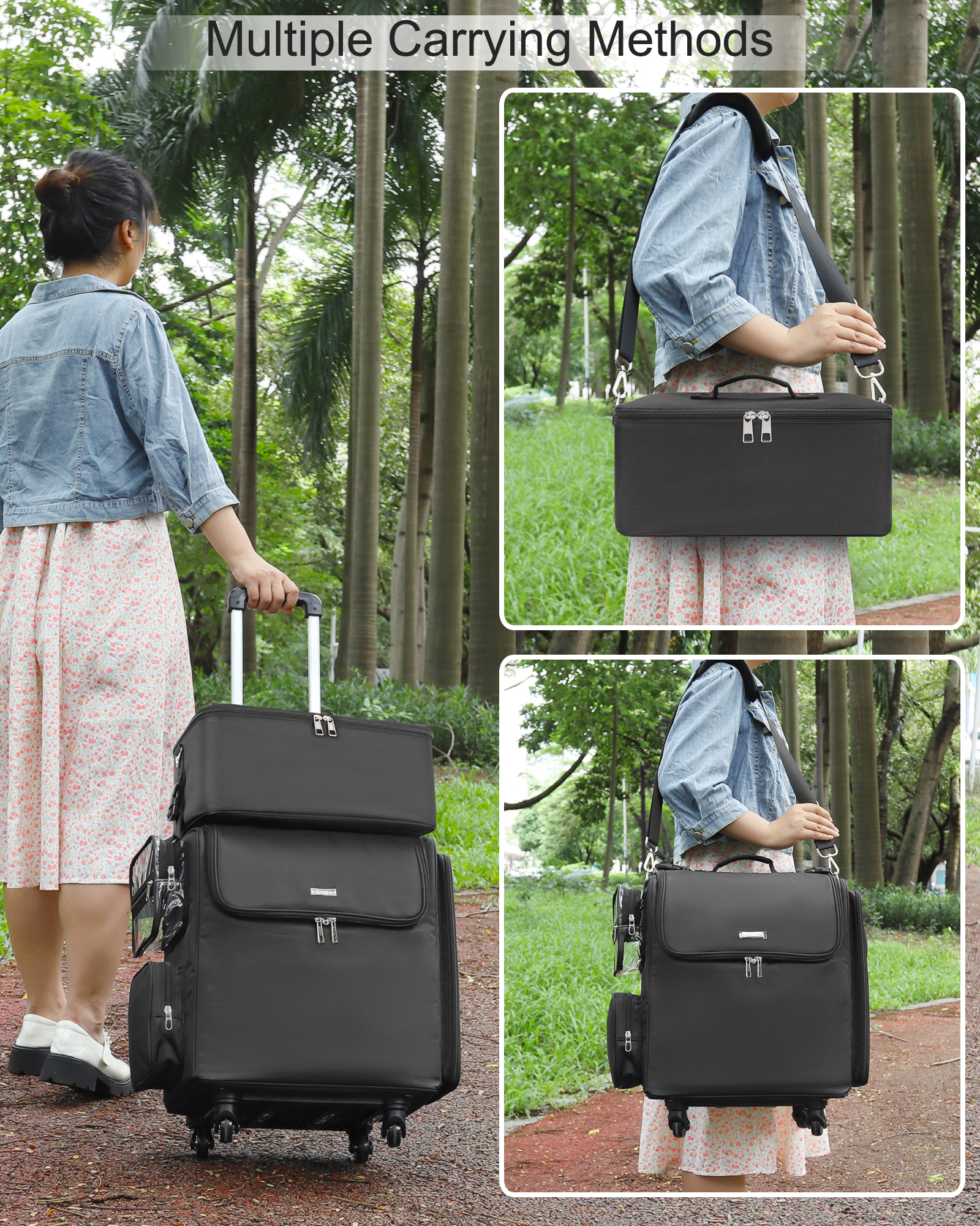 makeup tote with wheels