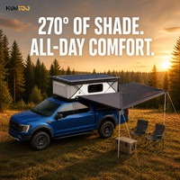 Coque de camping rigide à clipser sur la benne de pick-up, installation sans perçage avec joint en caoutchouc