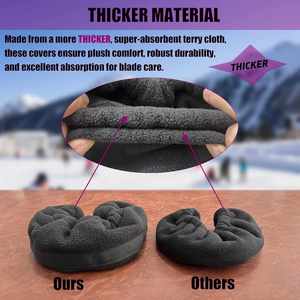 Protège-lames de hockey en polyester personnalisables, protections pour patins à glace - Product Image 2