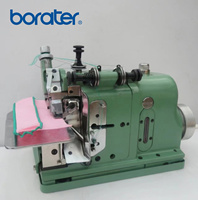 Machine à coudre surjeteuse industrielle B-30 Merrow, machine à ourler les écussons pour la fabrication d'emblèmes et de patchs tissés pour uniformes scolaires