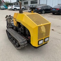 Wisdomox - Caja de Cambios para Zanjadora Montada en Tractor con Control Remoto, Máquina Multifuncional para Cavar Zanjas con Cadena, Excavadora Agrícola de Alta Gama, Color Amarillo