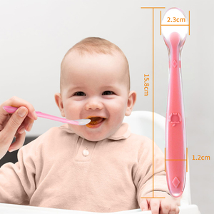 <span class=keywords><strong>Cuillère</strong></span> Bébé en <span class=keywords><strong>Silicone</strong></span> Écologique et de Qualité Alimentaire Sans BPA avec Boîte de Rangement et Poignée à Débit Variable pour Aliments pour Bébés - Product Image 3