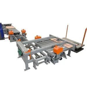 Woodworking Automatic 3x6ft Adjustable Wood Based Panel Edge Trimming Cutting Saw Machine
