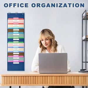Over the Door Hanging Wall <b>File</b> Organizer, 10-Pocket 600D Oxford Cloth Storage for <b>Files</b>, Magazines, Office & School Supplies - Product Image 3