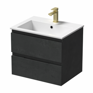 Mobile Bagno Sospeso <span class=keywords><strong>Como</strong></span> Nero 600mm - Product Image 3