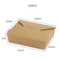 Barquette jetable rectangulaire en papier kraft biodégradable de qualité alimentaire pour frites, idéale pour la restauration rapide, options personnalisables