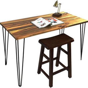 Pieds de table en métal, pieds en forme d'épingle, pieds de table en fer forgé en forme de U, pieds de table à trois lignes, quincaillerie de meubles, pieds de bureau creux et pleins - Product Image 5