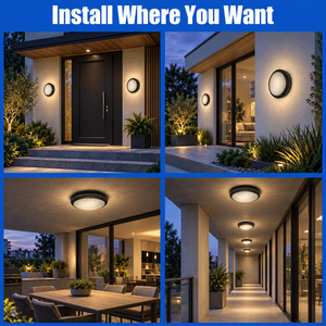 Customized Modern Hot Selling ABS Lamp Body PC Lampshade 22W Round AC 100-265 <b>Moisture</b>-proof lamp <b>for</b> Household - Product Image 6