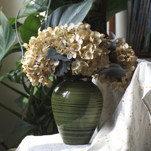 Fleur d'Hortensia Artificielle en Soie Tête d'Hortensia <span class=keywords><strong>Bouquet</strong></span> Décoratif de Table pour la Fête de <span class=keywords><strong>Noël</strong></span> Hôtel Décoration de Mariage - Product Image 3