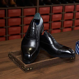 High-end business <b>shoes</b> - <b>soft</b> genuine leather, casual and formal Oxford style, flat <b>sole</b>, anti-slipwith stylish lace-up design - Product Image 1