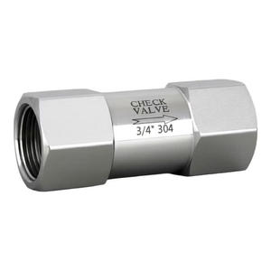 Clapet anti-retour 3/4 po en acier inoxydable 304 pour conduites et pompes à eau - Product Image 1