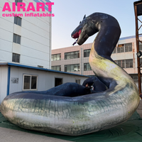 Décoration de scène ignifugée, monstre serpent gonflable géant pour la décoration d'événements et de fêtes d'Halloween