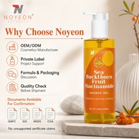 Gel Douche Corps Éclatant et Revitalisant à l'Argousier et au Niacinamide, Doux pour la Peau, Haute Qualité, Marque Privée, Faible MOQ