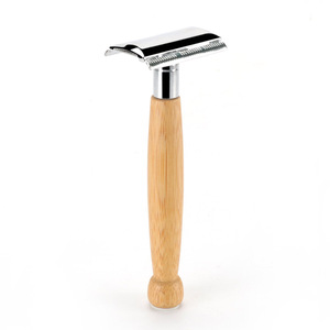 Abeis Biodegradable Single Blade Face Bamboo Safety <strong>Razor</strong> Wooden Handle <strong>Double</strong> <strong>Edge</strong> <strong>Razors</strong> Men Shaver - Product Image 6