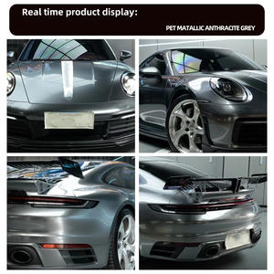Pellicola protettiva Anti-graffio in vinile Anti-uv per antigraffio autoadesivo pellicola protettiva per il corpo <span class=keywords><strong>grigio</strong></span> fumo <span class=keywords><strong>metallizzato</strong></span> - Product Image 3