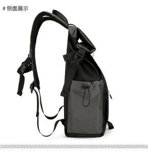 Custom Unisex <b>Roll</b> up Back Pack Black Rolltop Laptop <b>Backpack</b> <b>Waterproof</b> Travel <b>Roll</b> <b>Top</b> Daypack School <b>Backpack</b> Teenager - Product Image 4