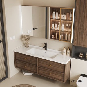 Nuevo Mueble de Baño Inteligente de Estilo Medieval con Lavabo Integrado de Cerámica - Product Image 2