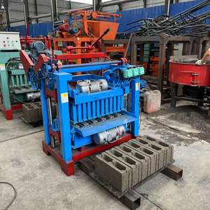 QT4-35A beton Hollow küçük manuel ölçekli blok tuğla yapma makinesi + makine De fabrikasyon De Briques - Product Image 2