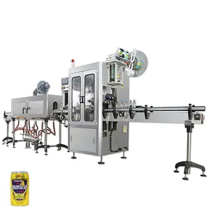 500ml Beer Cans Shrink Sleeve Labeling Machine Canned Seafood Shrink Sleeve Labeling Machine Plastic Beer Can Labeling Machine