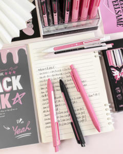 Vente en gros de stylos à bille gel haute apparence en métal de 0.5mm, <span class=keywords><strong>stylo</strong></span> règle fille mignonne, papeterie en plastique pour l'écriture - Product Image 4