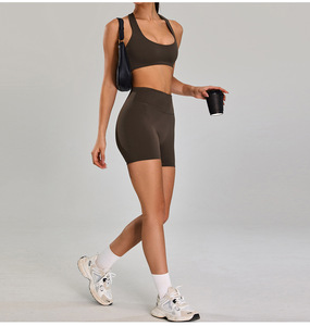 Wholesale Women Halter U Neck Racerback Yoga Bra Removable Padded <b>Low</b> Impact Sports Crop <b>Top</b> Gym Pilates Workout Active Wear - Product Image 6