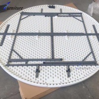 Table et chaises pliantes en plastique de 6 pieds pour banquets, idéales pour l'hôtellerie, le camping et les repas en extérieur – Nouveauté 2025, vente en gros, personnalisables, faciles à transporter, design moderne